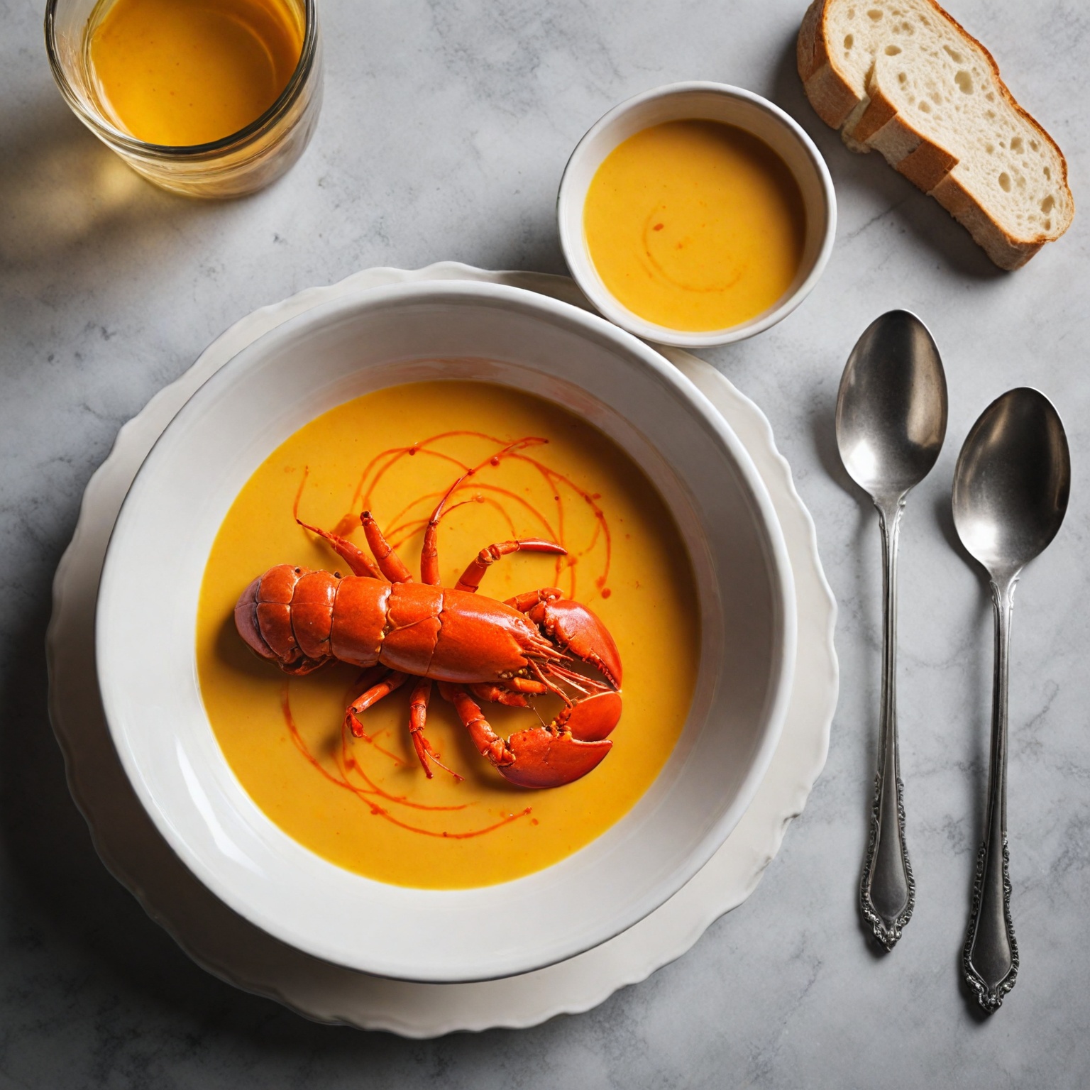 Indulge in the Perfected Lobster Bisque Recipe Enhanced with a Touch of Saffron at My Kitchen