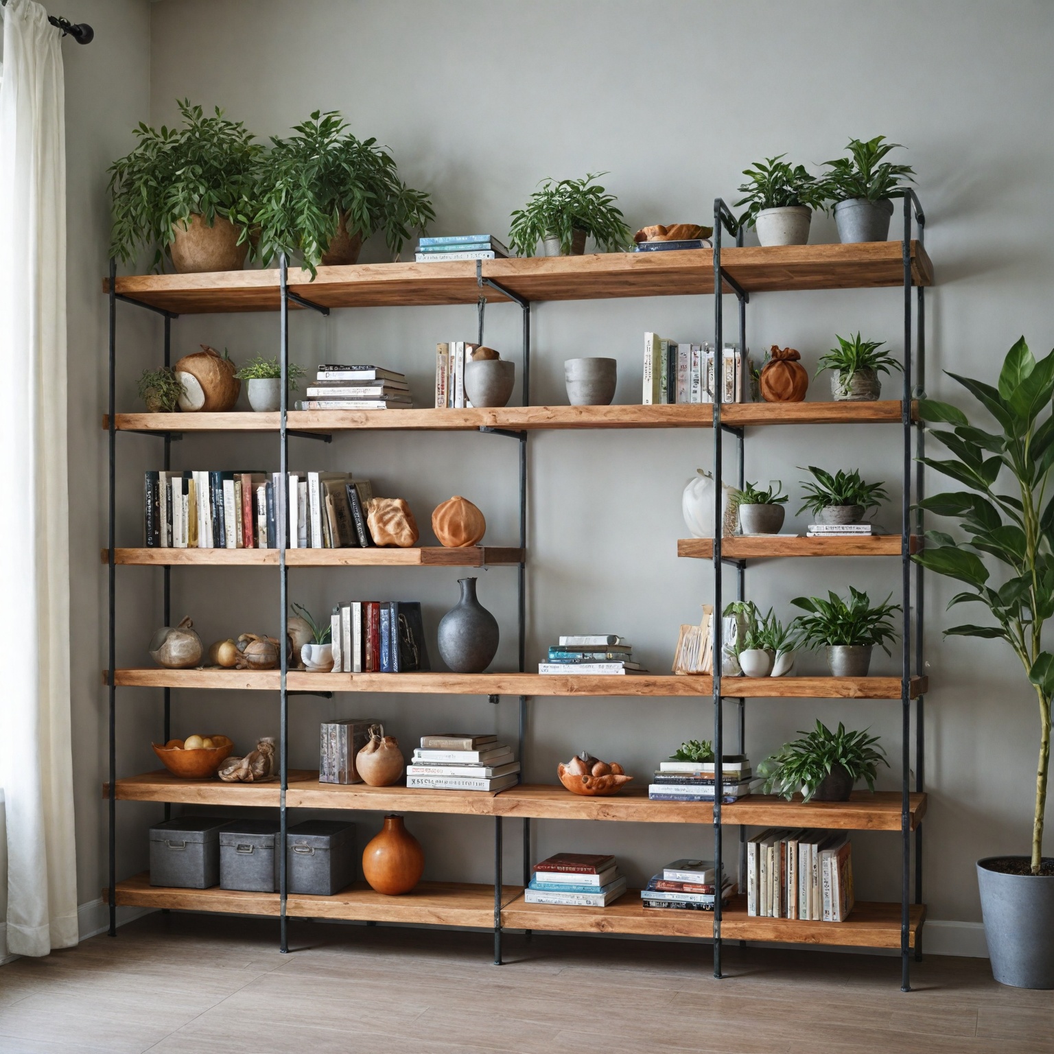 Discover the Perfect Fusion of Style and Strength in Fall: Steel Wood Storage Shelves