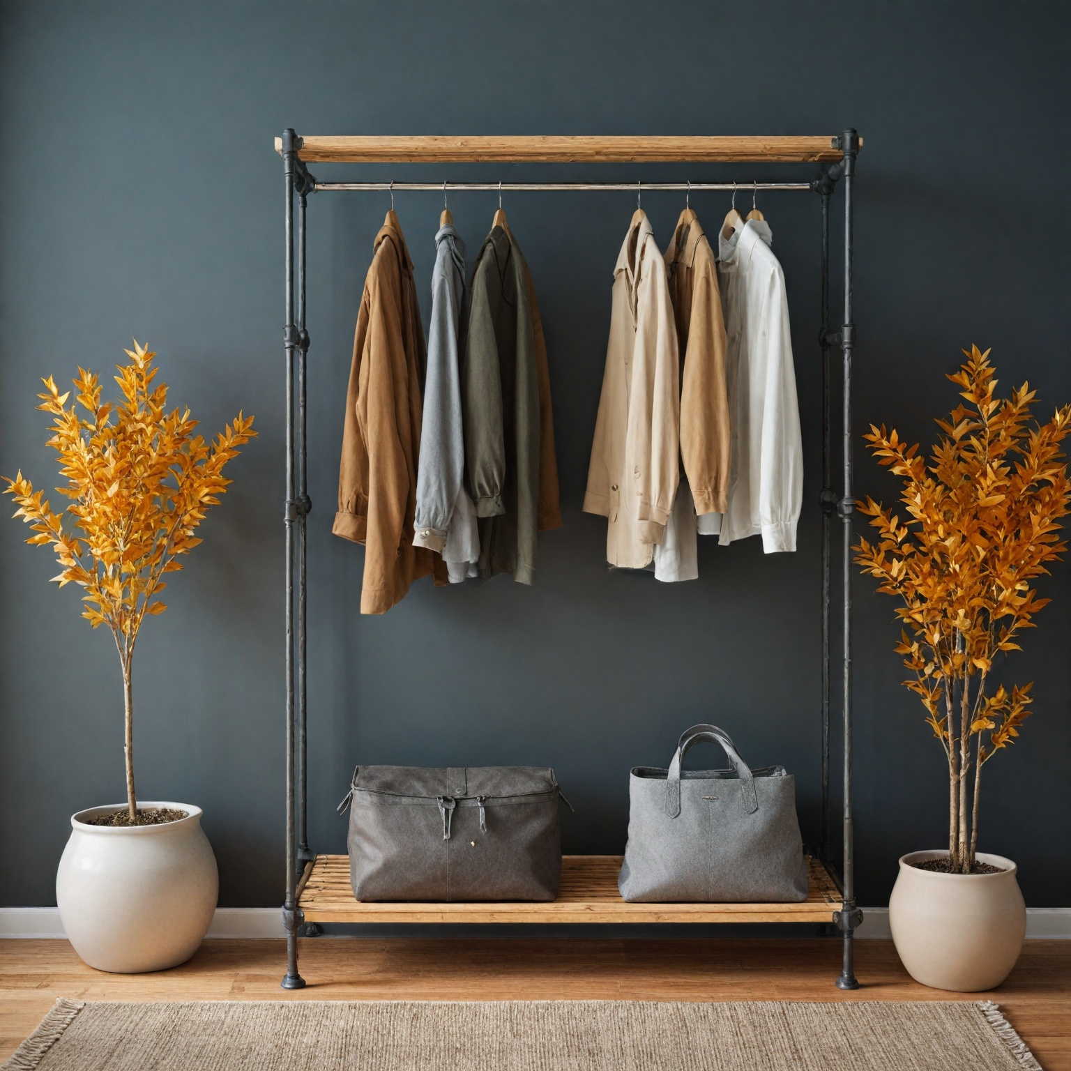 Revamp Your Fall Wardrobe with This Essential Covered Clothes Rack!