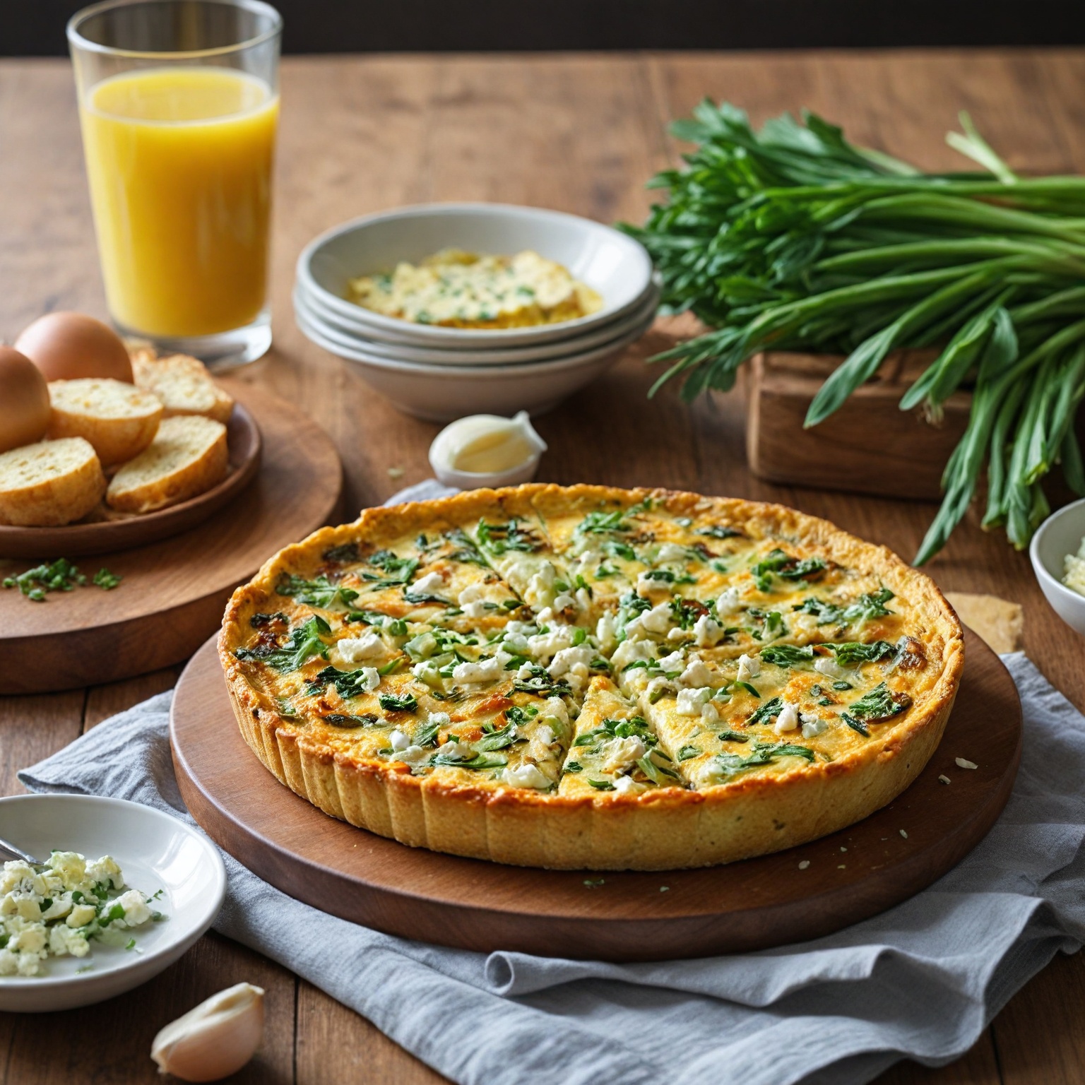 Irresistible Spring Onion and Goat Cheese Frittata: A Delightful Brunch Recipe!