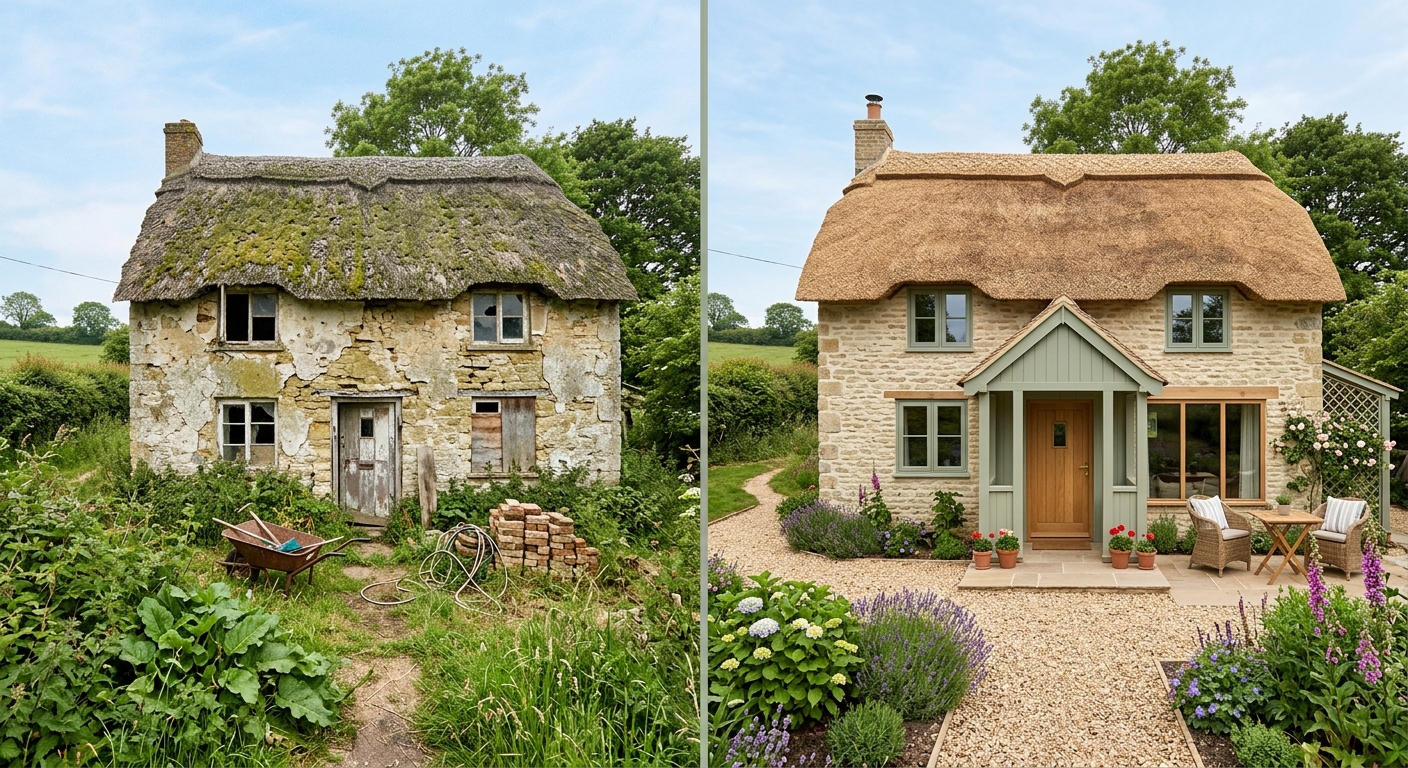 From Run-Down to Riches: How Cottages Transform into Million-Dollar Gems!