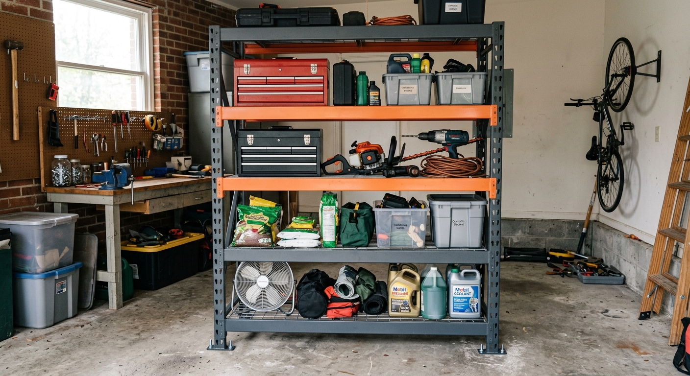 Unlock Ultimate Storage Solutions with REIBIIs 60 W x 84 H Heavy-Duty Garage Shelving!
