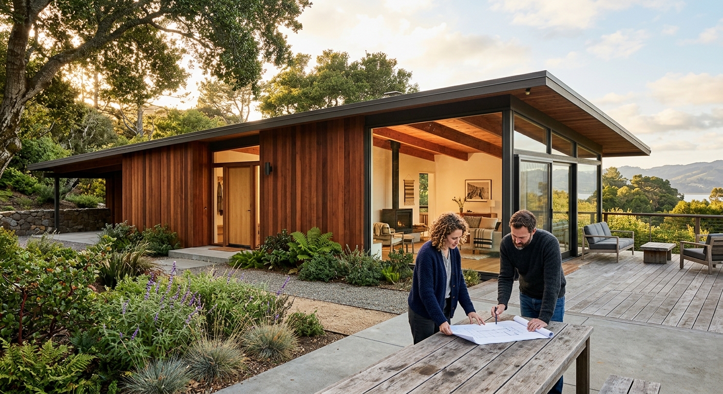 Reimagining a Classic: Discover the Stunning Transformation of a 1959 Ranch House in West Marin by Commune Design