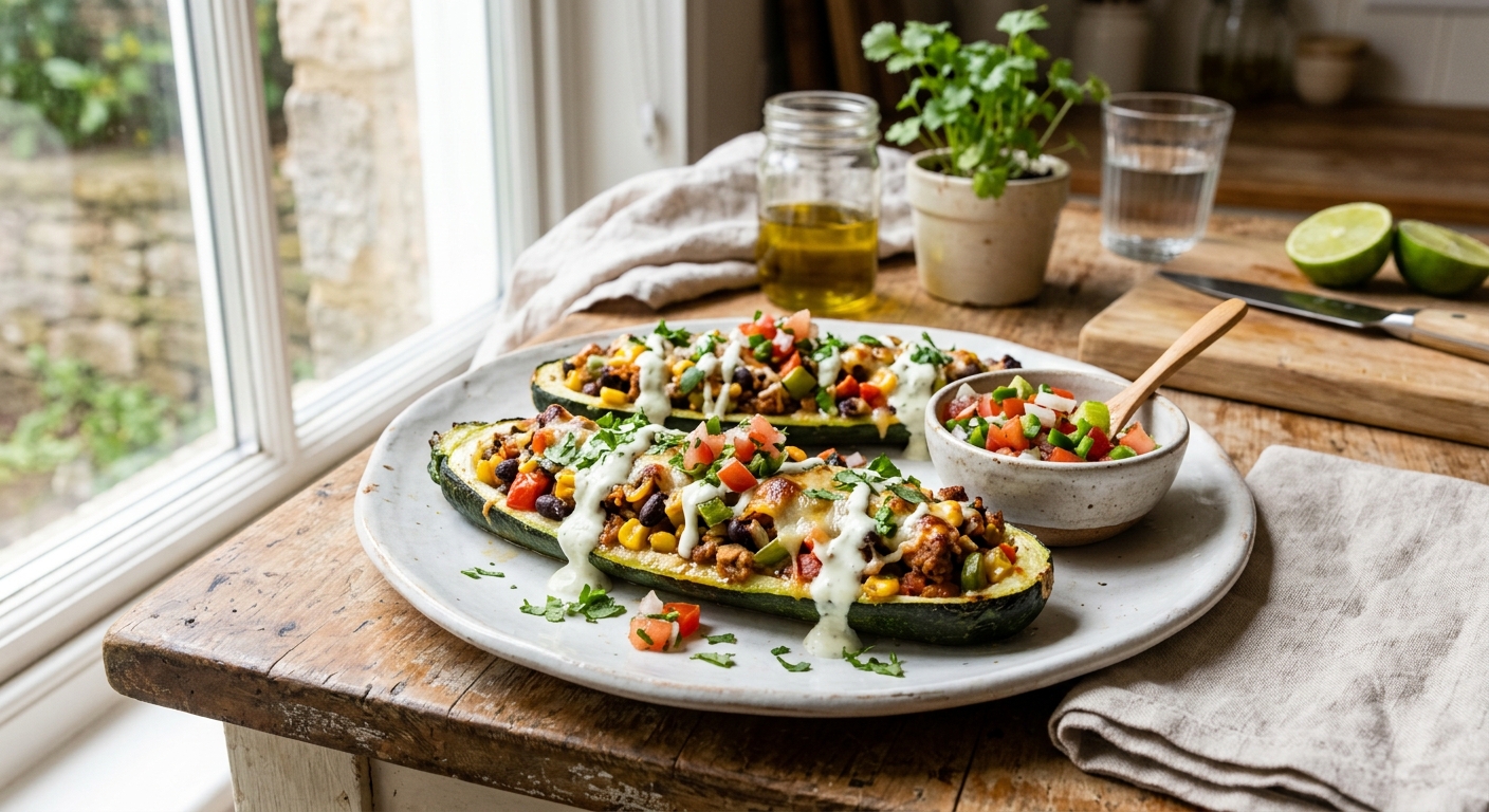 Deliciously Healthy Zucchini Enchilada Boats You’ll Love!